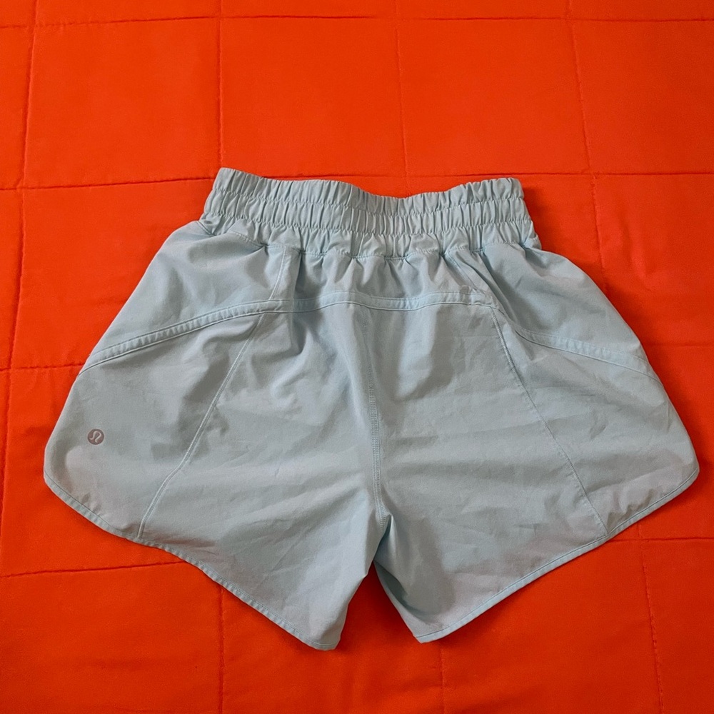 Lululemon Shorts Womens 6 Blue Gym Athletic Activewear Running Sportswear
